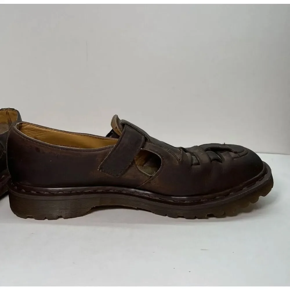 Vintage Y2K Dr. Martens Brogue Buckle Woven Mary Jane Size‎ 11 Men